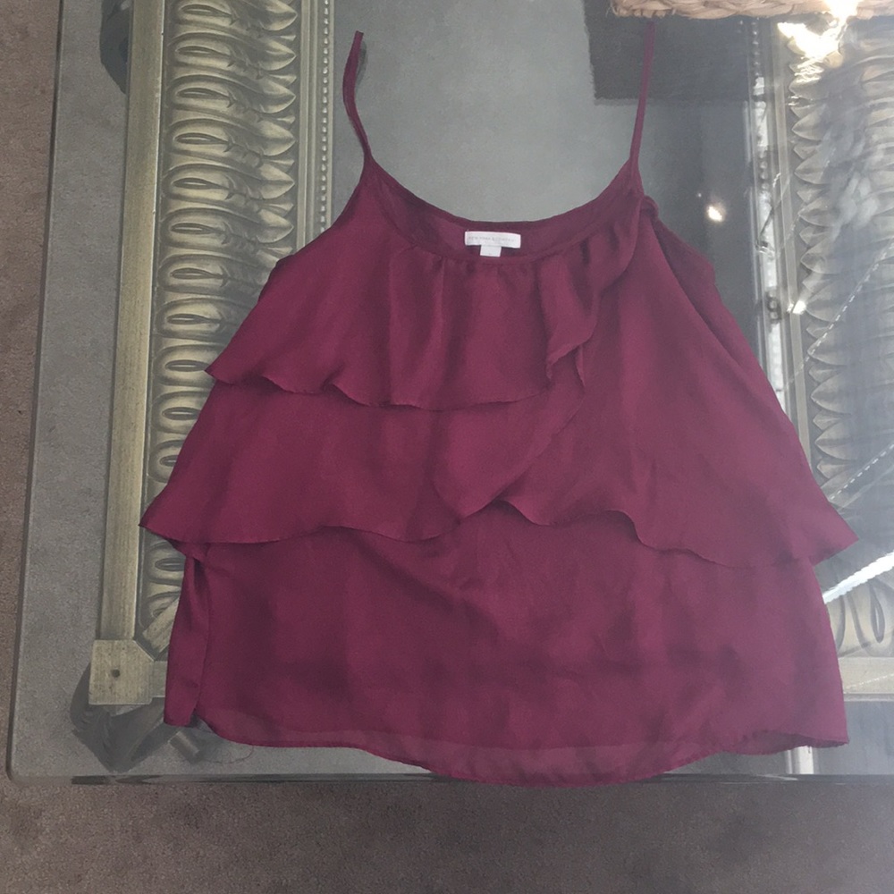Chiffon Ruffle Tank